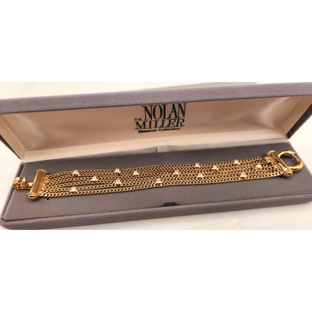 Nolan Miller Sun Luster Bracelet Glamour Collection Original Box Scarce Design